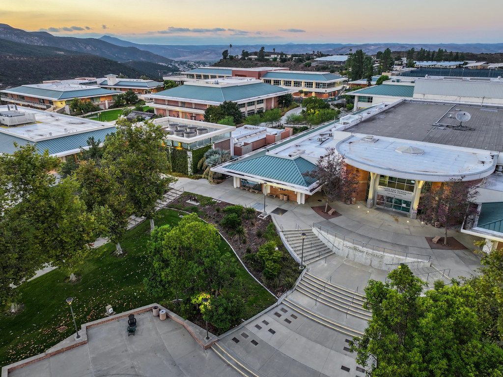 Grossmont College campus aerial view